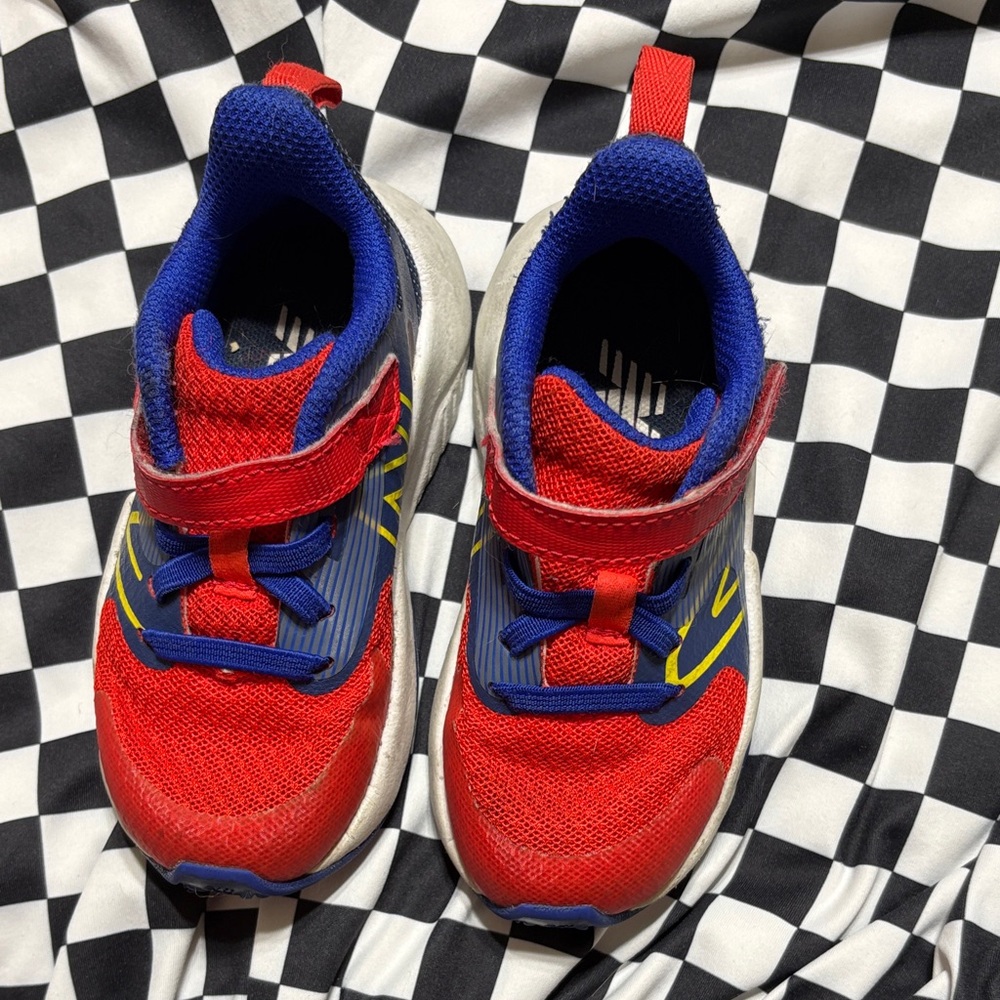 Kids Red and Blue Athletic Shoes